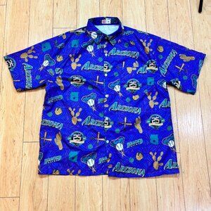 Budweiser Arizona Diamondbacks Button Up Shirt 25th Anniversary Men's Sz XL SGA